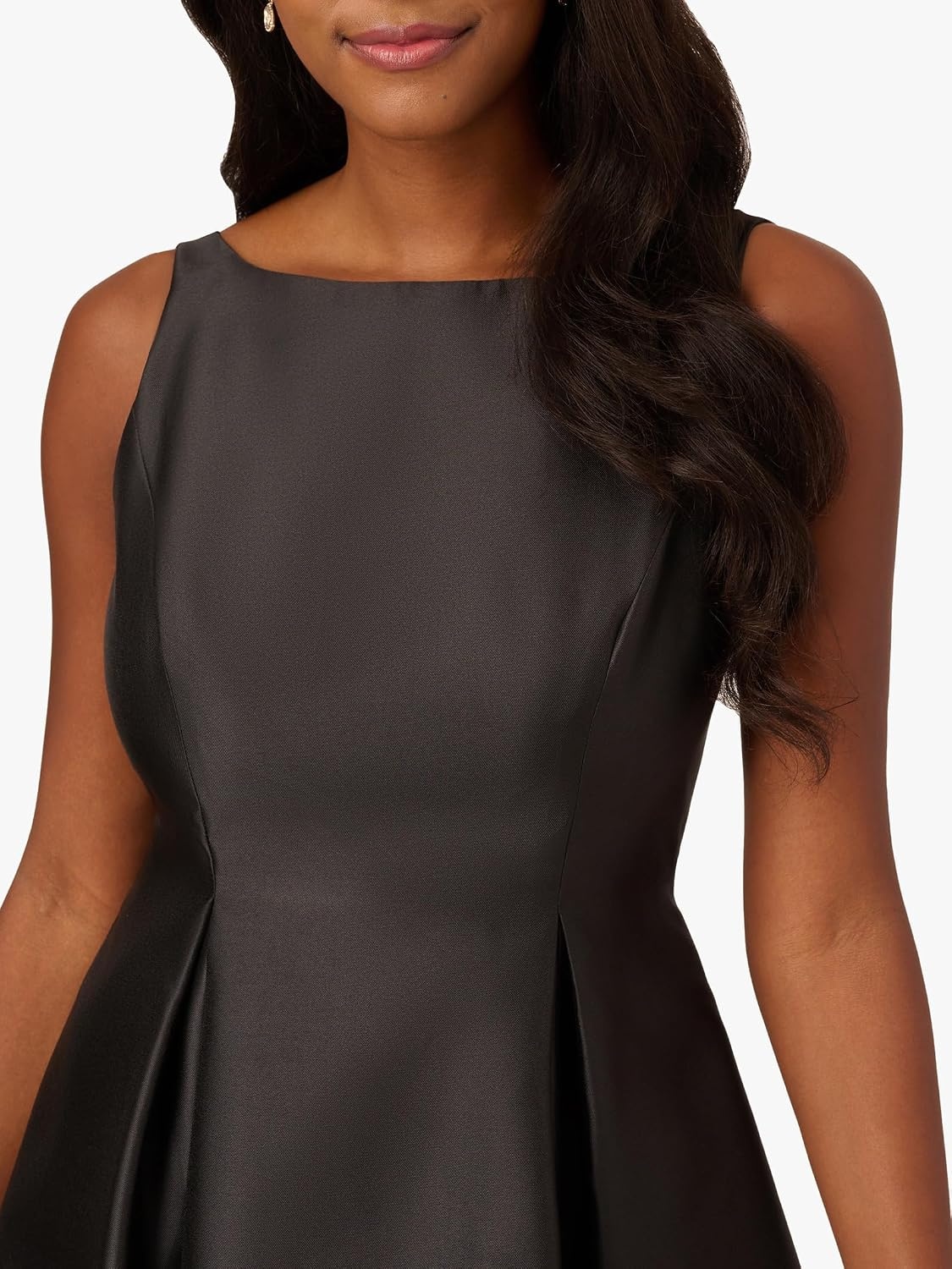 image:imageAdrianna Papell Sleeveless Tea Length Dress Desert FlowerBlack